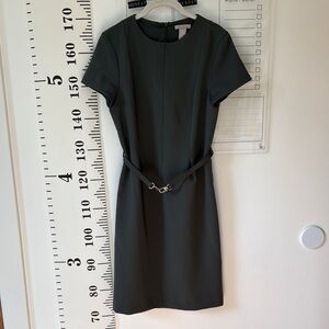 H&M Black and Gold Sheath Mini Dress s